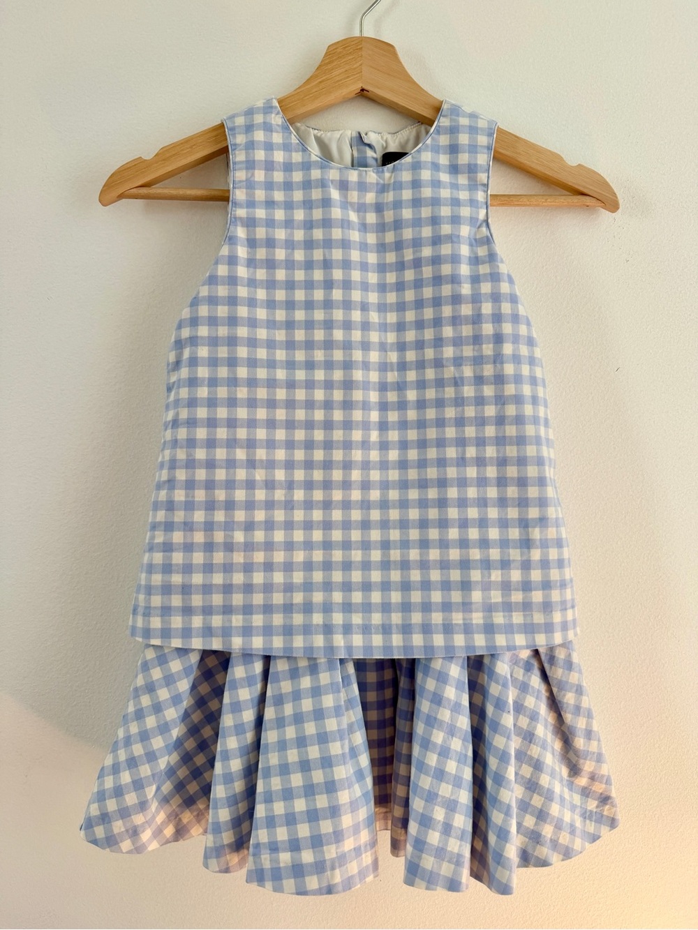 Victoria Beckham for Target Blue and White Gingham Girl’s Dress - Size S